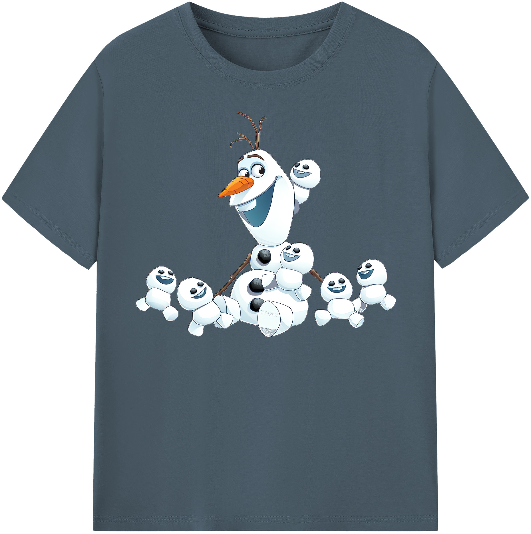 （画像用） アナと雪の女王 アンナ エルサ Frozen Anna Elsa 綿100％半袖Tシャツ（フロントプリント）
